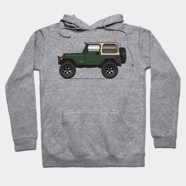 Green TJ Hoodie by JRCustoms44